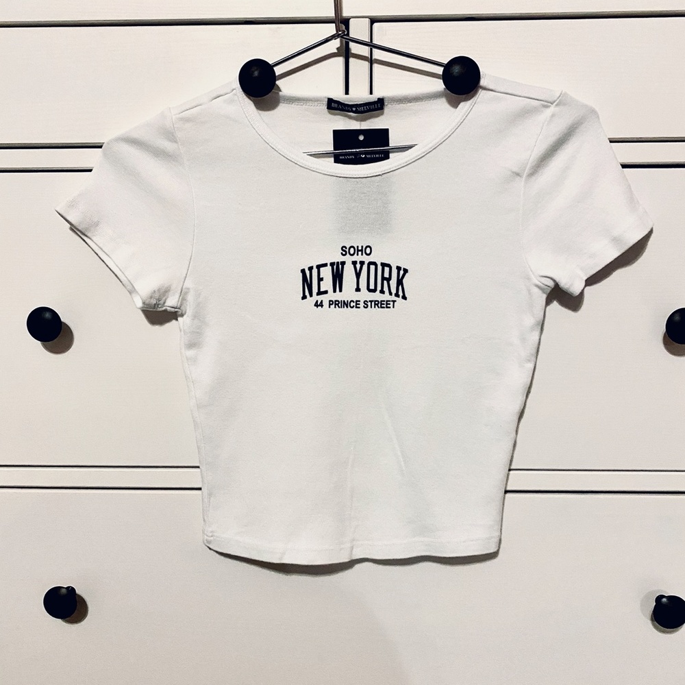 Brandy Melville White Soho Ashlyn Top